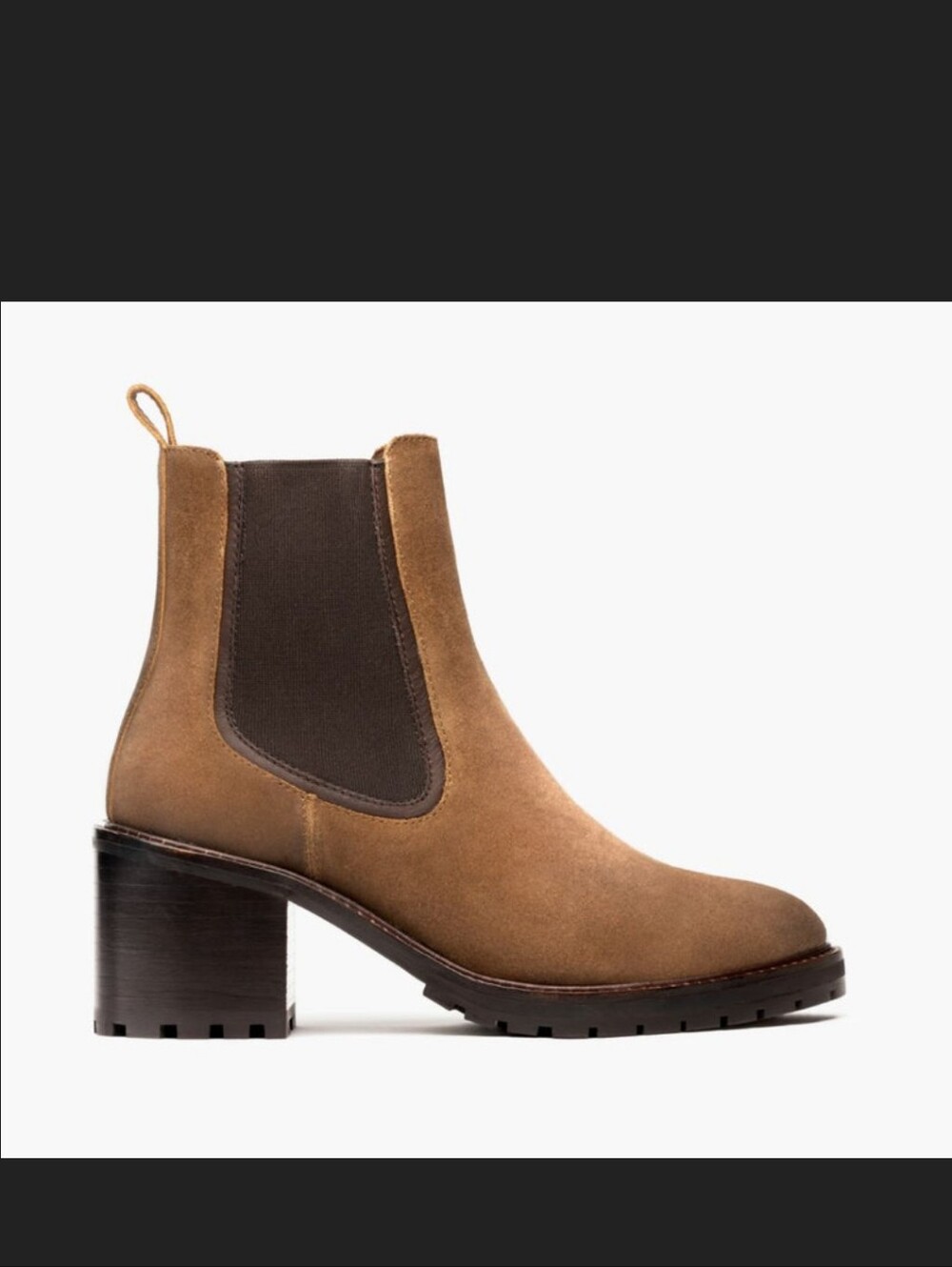 Thursday Knockout High Heel Chelsea Boot - Safari Suede Sz 9
